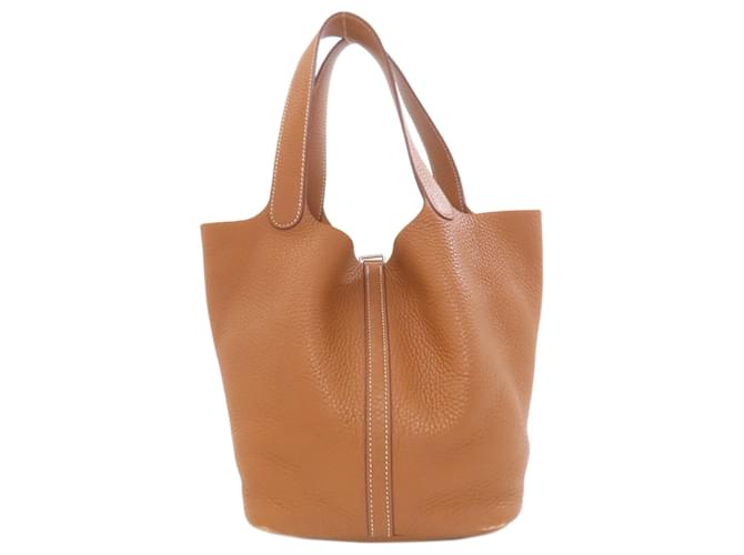 Borsa Hermès Picotin Lock MM D'oro - vista 2
