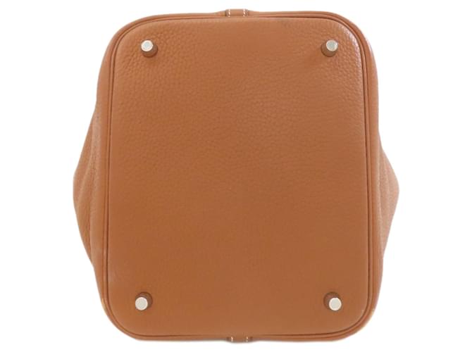 Borsa Hermès Picotin Lock MM D'oro - vista 4