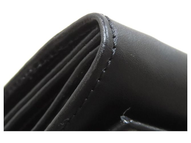 Céline Portafoglio lungo in pelle nera Celine Nero - vista 15
