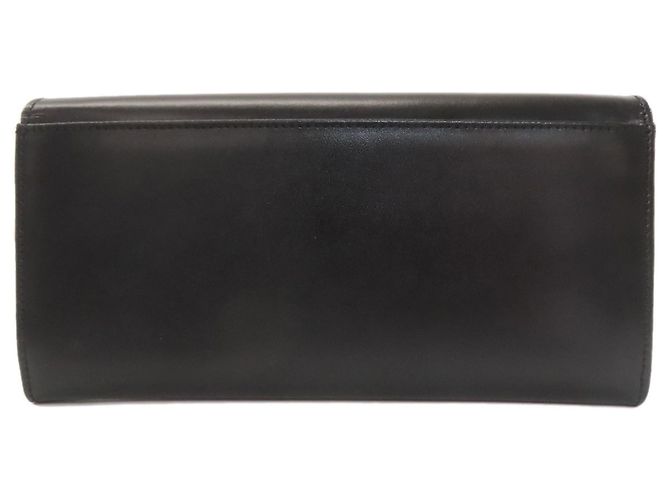 Céline Portafoglio lungo in pelle nera Celine Nero - vista 2
