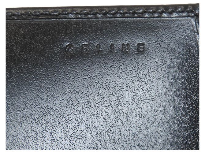 Céline Portafoglio lungo in pelle nera Celine Nero - vista 6