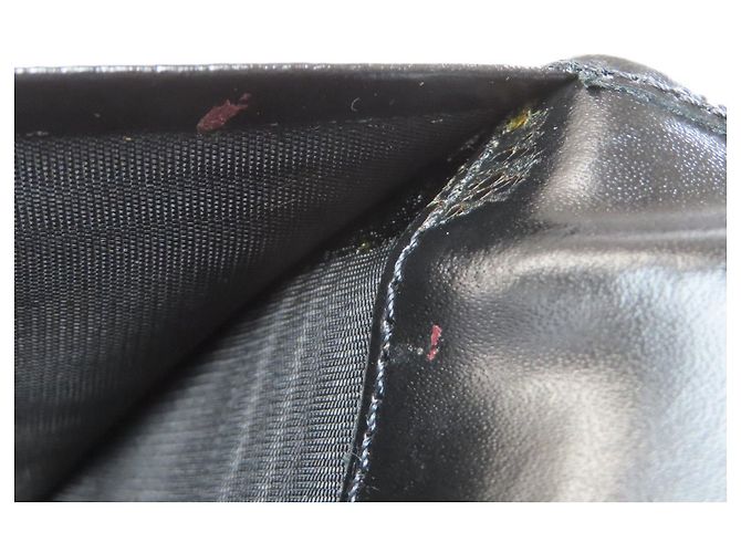 Céline Portafoglio lungo in pelle nera Celine Nero - vista 9