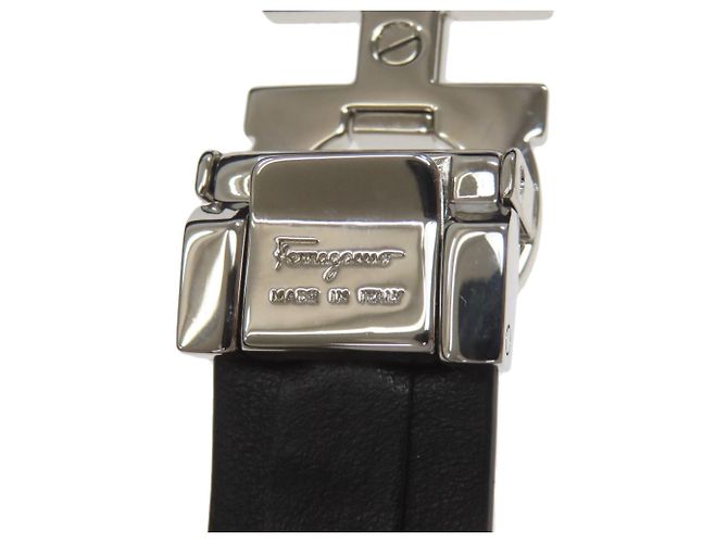 Cintura in pelle con hardware Gancini di Salvatore Ferragamo - vista 4