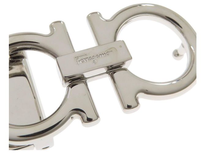 Cintura in pelle con hardware Gancini di Salvatore Ferragamo - vista 8