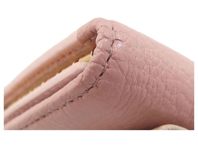 Estuche de llaves de cuero Miu Miu en rosa - vista 14