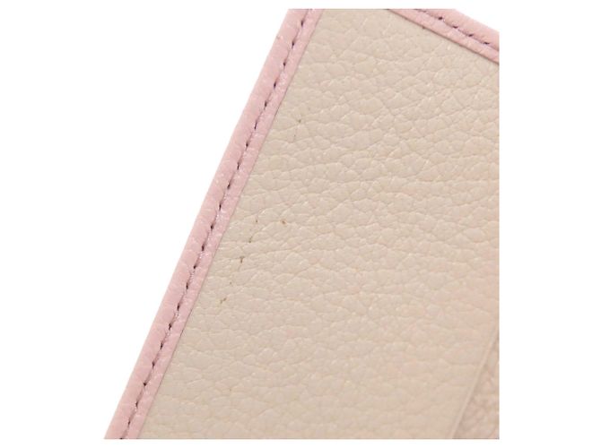 Estuche de llaves de cuero Miu Miu en rosa - vista 8