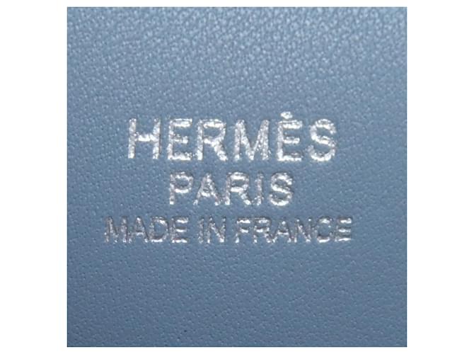 Borsa Hermès Bolide 37 Blu chiaro - vista 6