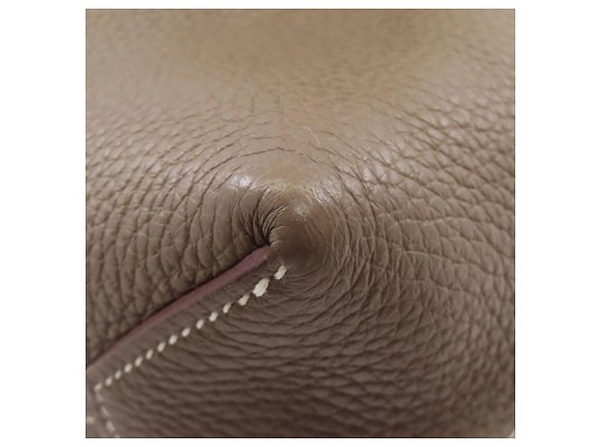 Borsa Tote Hermès Cabas Serie 31 Etoupe Taupe - vista 11