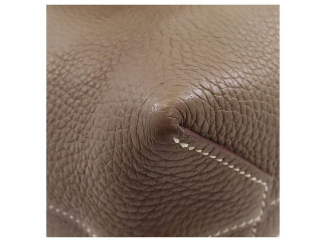 Borsa Tote Hermès Cabas Serie 31 Etoupe Taupe - vista 12