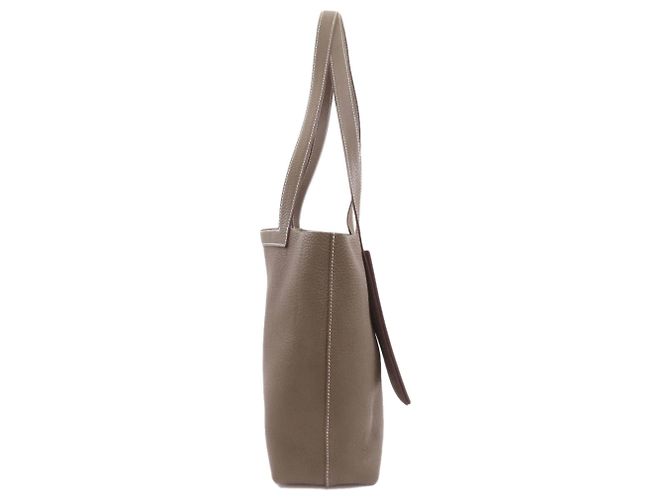 Borsa Tote Hermès Cabas Serie 31 Etoupe Taupe - vista 3