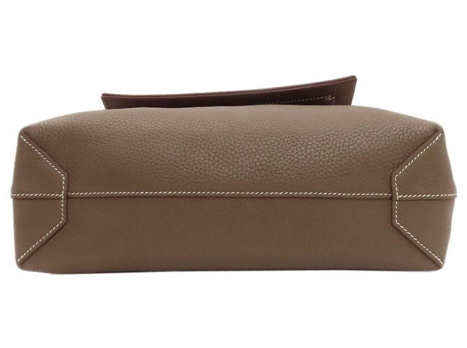 Borsa Tote Hermès Cabas Serie 31 Etoupe Taupe - vista 4