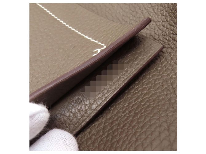 Borsa Tote Hermès Cabas Serie 31 Etoupe Taupe - vista 7