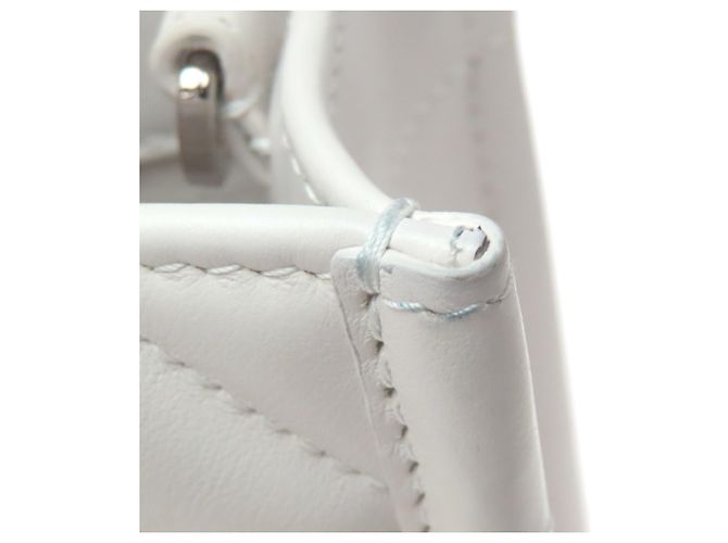 Borsa Tote Mini Macro Cannage Book Christian Dior Marrone Bianco - vista 14