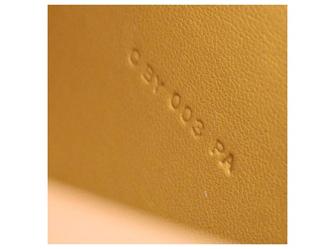 Billetera combinada Dogon Duo de cuero Hermès Amarillo - vista 7