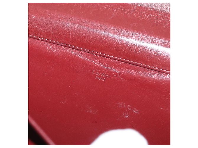 Clutch Cartier Must de Cartier in pelle Bordò - vista 6