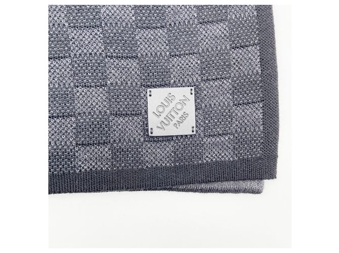 Sciarpa Louis Vuitton Neo Petit Damier Nero - vista 3
