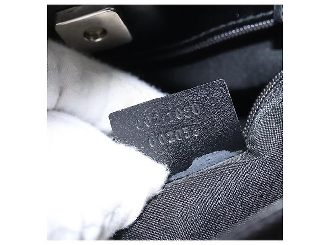 Bolso Tote Gucci Double Pocket de lona GG y cuero Small Negro - vista 7