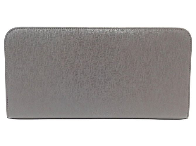 NUOVA POCHETTE DA VIAGGIO SAINT LAURENT 328559 CON ZIP PORTAFOGLI BORSA Grigio - vista 2