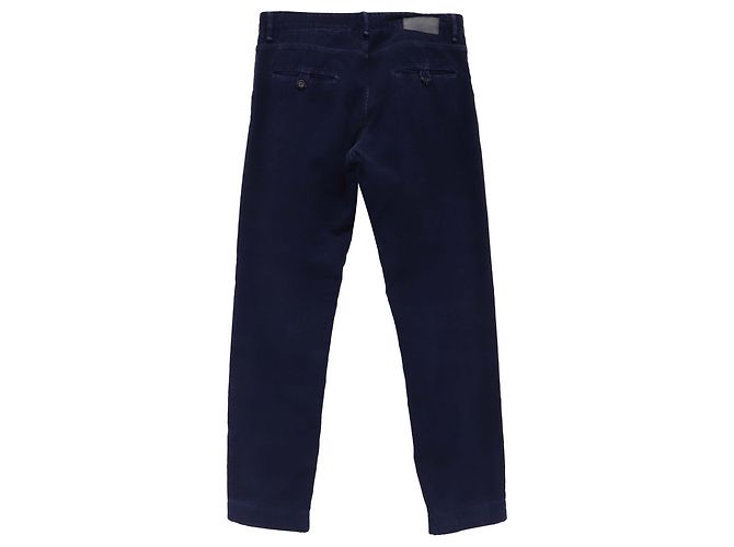 Fendi Regular-Fit-Hose aus dunkelblauem Cordstoff Marineblau - Ansicht 2