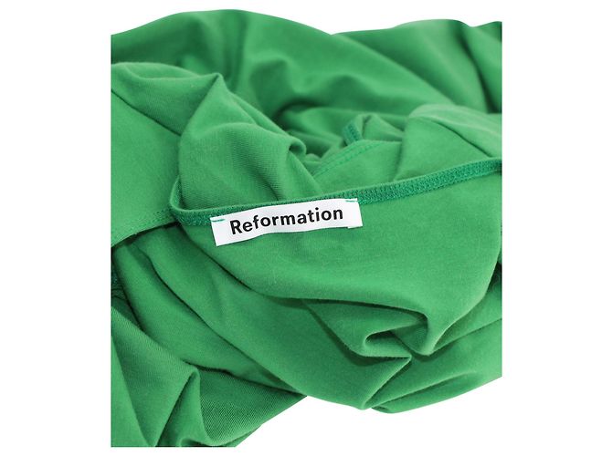 Vestido Mini Cutout Hale de Reformation en Lyocell Verde - vista 3