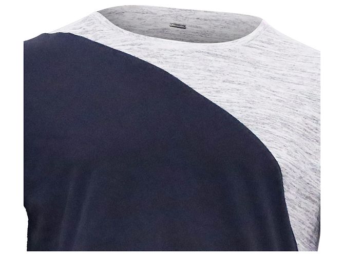 Hugo Boss Two-Toned T-shirt in Grey Cotton - view 2