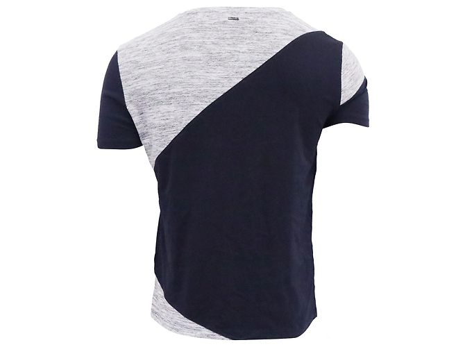 Hugo Boss Two-Toned T-shirt in Grey Cotton - view 4