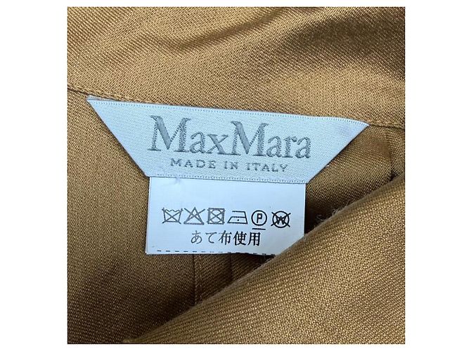 Abito Camicia Midi Lecce Max Mara in Lana Marrone Rosso - vista 4