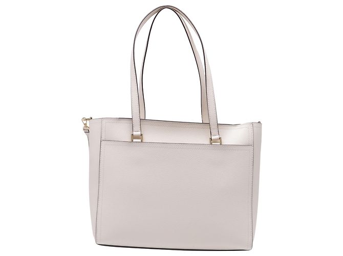 Borsa Tote 3 in 1 in pelle martellata bianca Michael Kors Maisie Large - vista 5