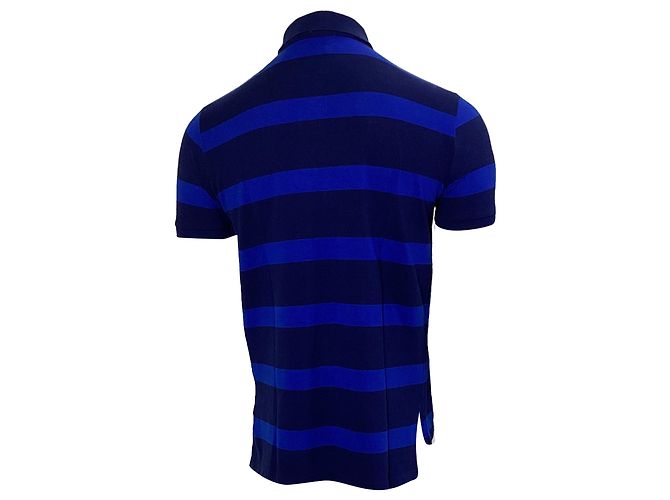 Polo Ralph Lauren Polo a Righe in Cotone Blu - vista 3