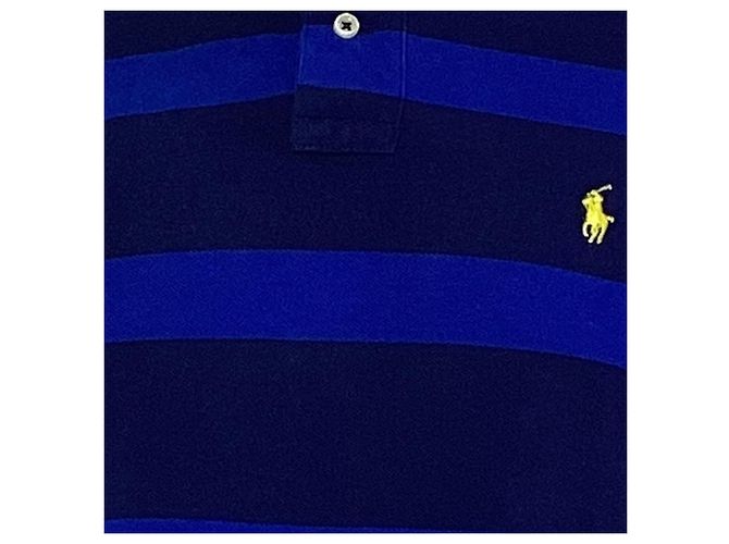 Polo Ralph Lauren Polo a Righe in Cotone Blu - vista 4