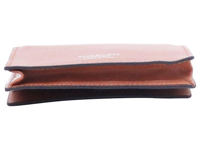 Bolsa de Ombro Mini Acne Studios em Couro Marrom - vista 8
