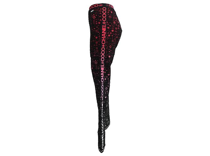 Chanel CC Patterned Leggings in Multicolor Wool Multiple colors - view 2