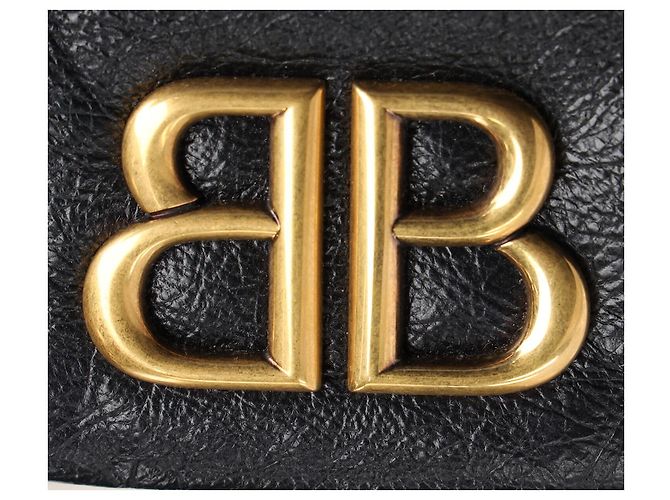Everyday Borsa a Spalla Grande Monaco Chain Balenciaga in Pelle di Vitello Nera Nero - vista 10