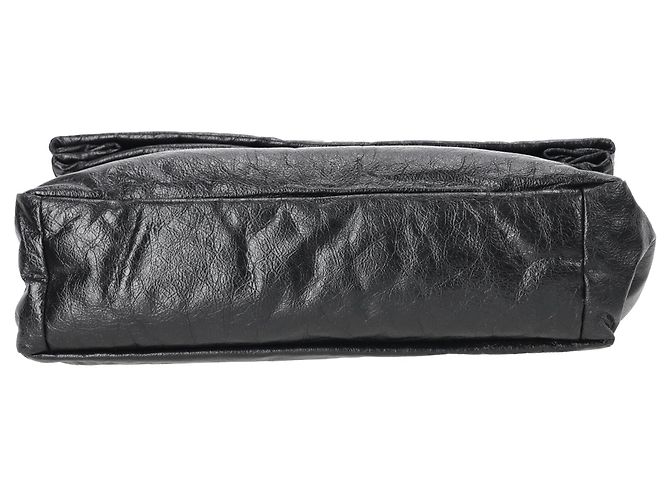Everyday Borsa a Spalla Grande Monaco Chain Balenciaga in Pelle di Vitello Nera Nero - vista 6