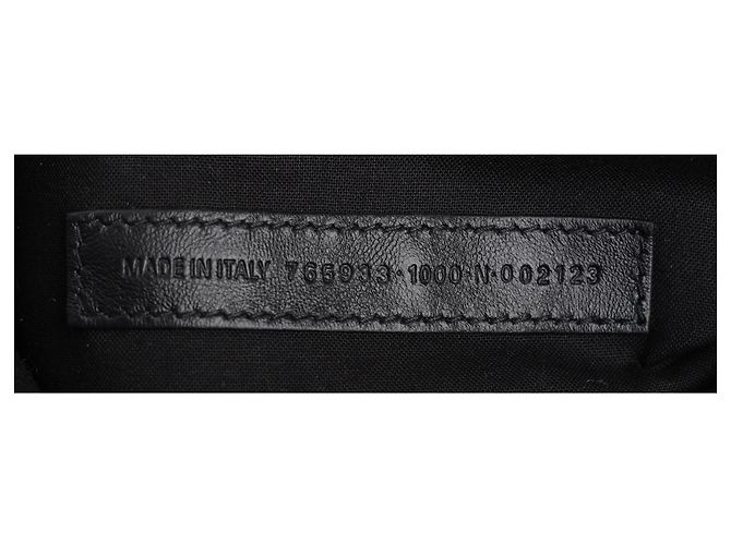 Everyday Borsa a Spalla Grande Monaco Chain Balenciaga in Pelle di Vitello Nera Nero - vista 8