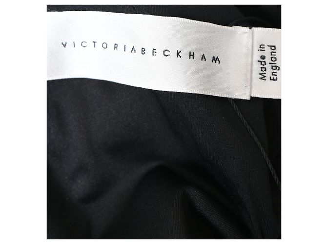 Vestido midi de jacquard floral Daisy de Victoria Beckham en algodón negro - vista 5
