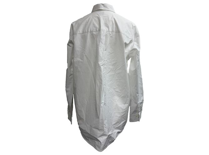 Camisa Botón Totême en Algodón Blanco Crudo - vista 3