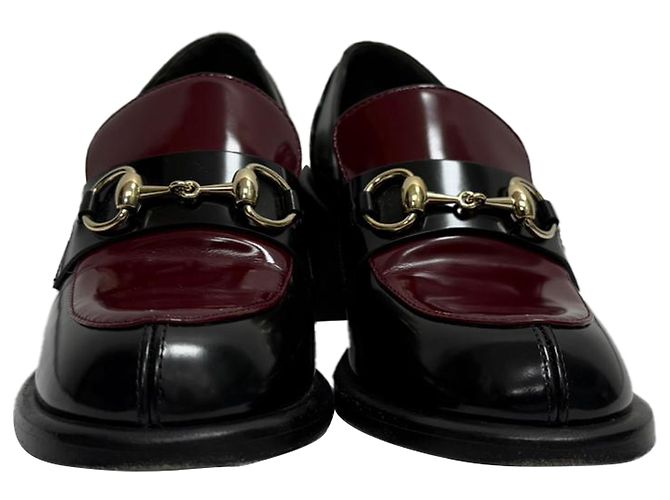 Mocassini Horsebit Gucci in pelle nera Nero - vista 2