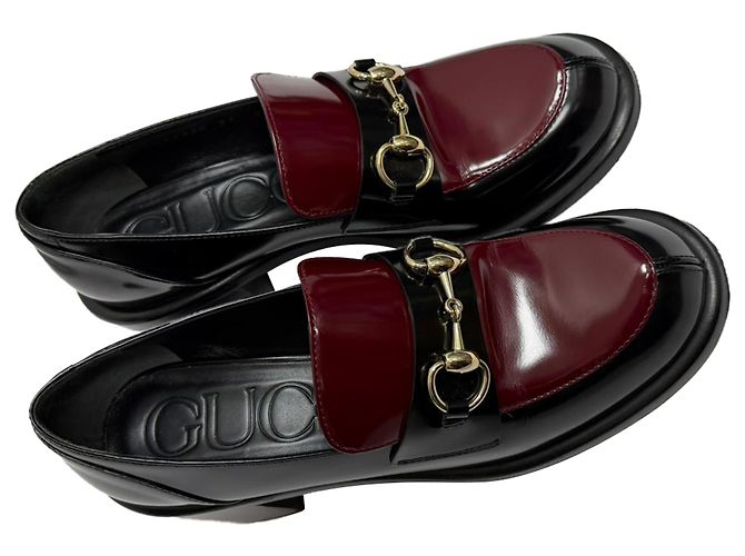 Mocassini Horsebit Gucci in pelle nera Nero - vista 8