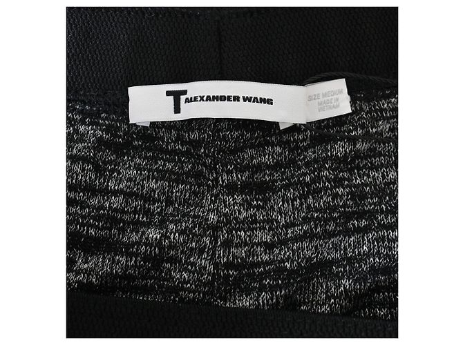 Falda Mini T Alexander Wang Torcida en Rayón Gris - vista 4