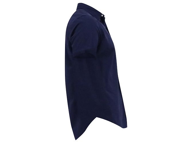 Kurzarmhemd aus navyblauer Baumwolle mit Pony-Stickerei von Ralph Lauren Marineblau - Ansicht 3