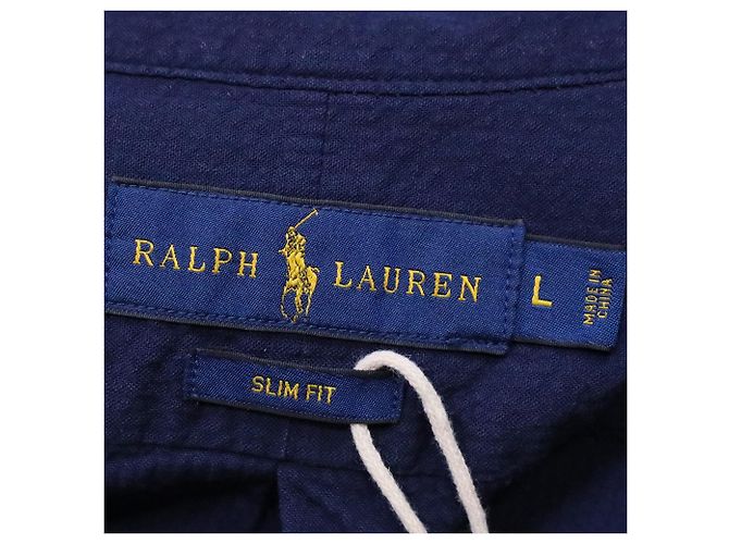 Kurzarmhemd aus navyblauer Baumwolle mit Pony-Stickerei von Ralph Lauren Marineblau - Ansicht 5