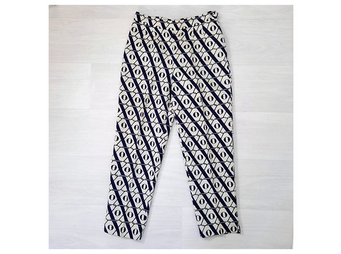 Moschino Cheap and Chic Freizeit-Hosen Blau Aus weiß - Ansicht 2