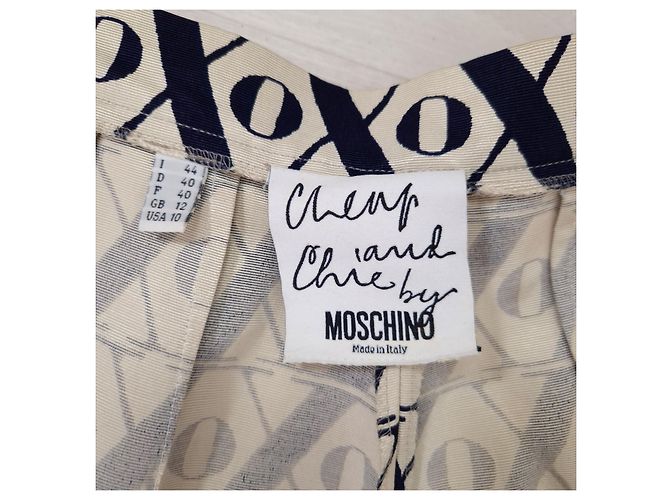 Moschino Cheap and Chic Freizeit-Hosen Blau Aus weiß - Ansicht 3
