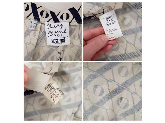 Moschino Cheap and Chic Freizeit-Hosen Blau Aus weiß - Ansicht 7