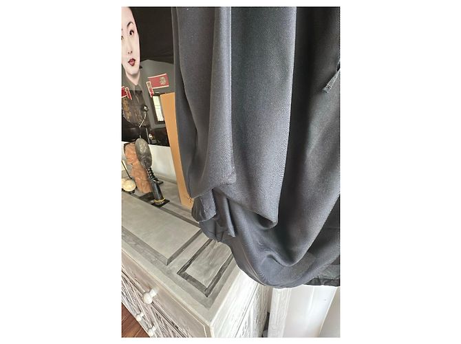 Top Ann Demeulemeester preto de seda - vista 5