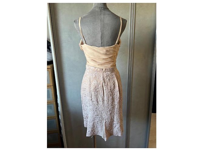 Abito in Pizzo e Seta Christian Dior Rosa - vista 6