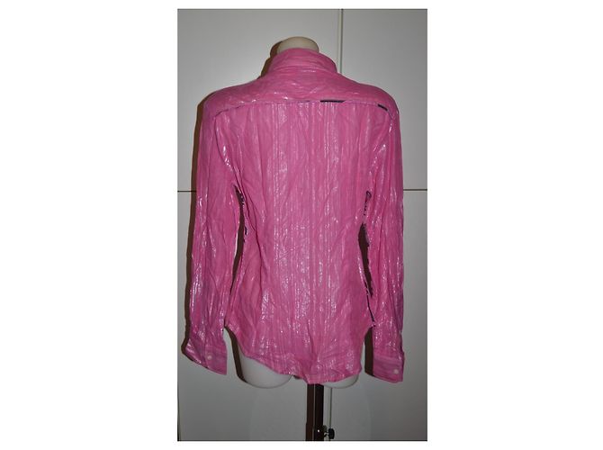 Camisa Just Cavalli de algodón rosa talla 44 IT - vista 5