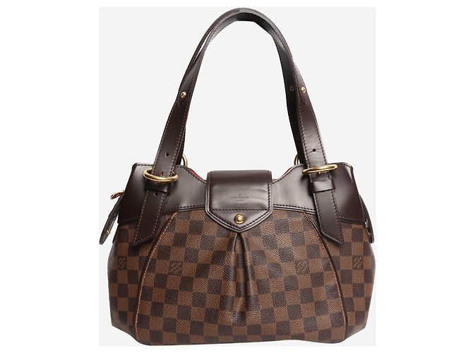 Louis Vuitton Borsa a spalla Sistina in tela Damier marrone 2009 - vista 3