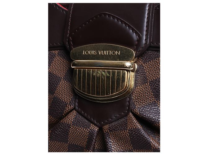 Louis Vuitton Borsa a spalla Sistina in tela Damier marrone 2009 - vista 6